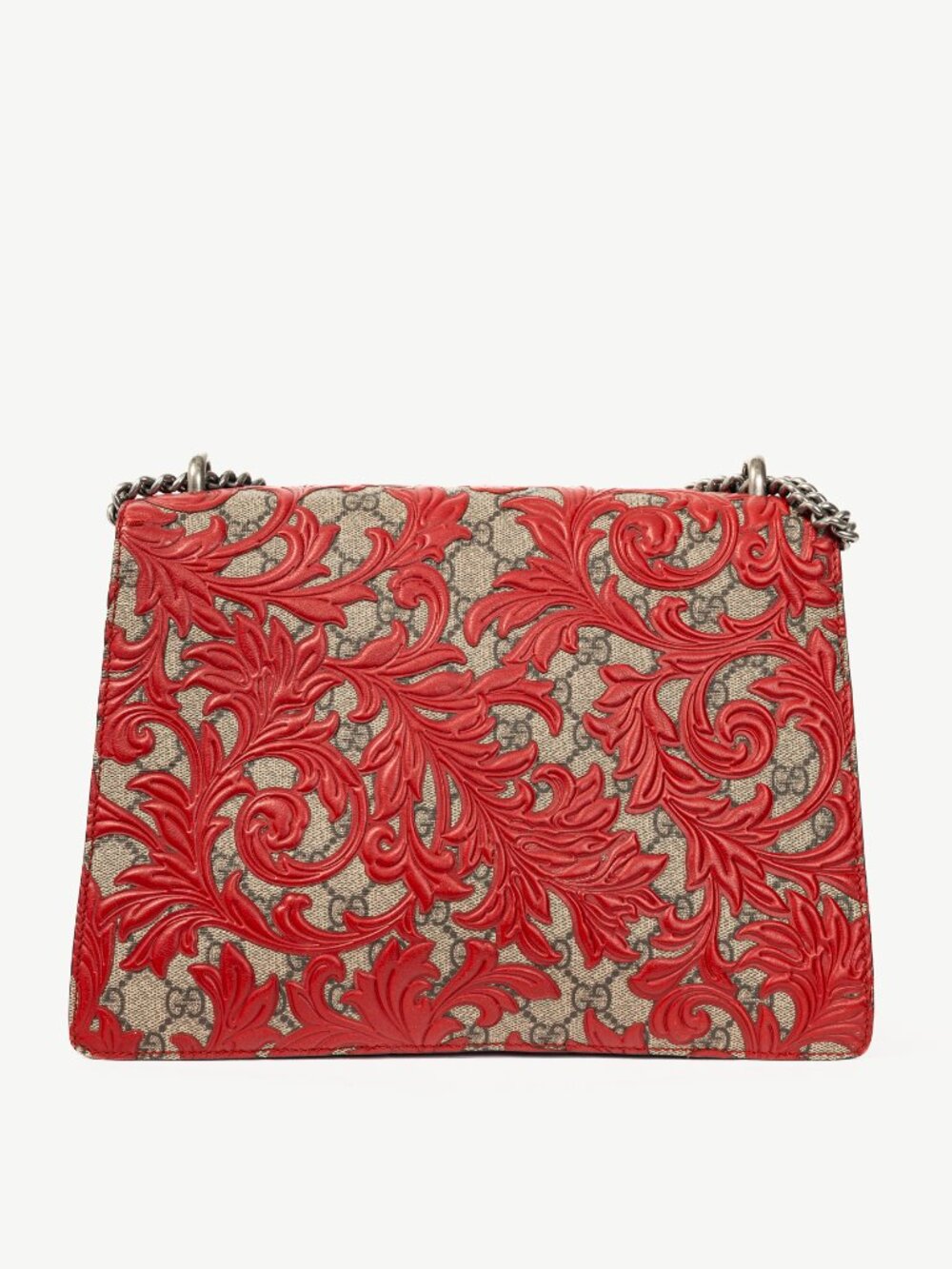 Gucci Dionysus Red Arabesque & GG Supreme Shoulder Bag - Picture 4 of 14